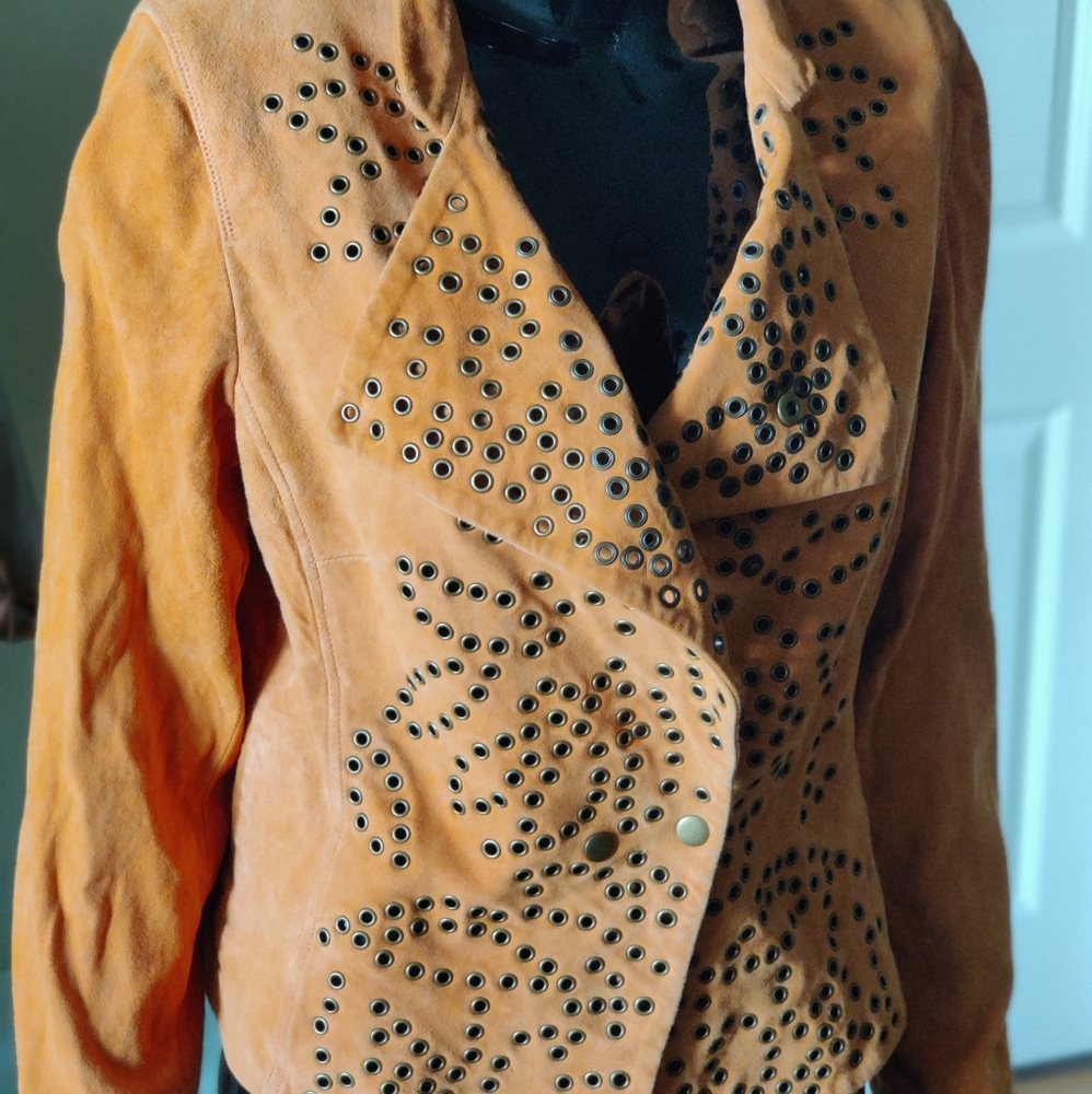 Suede Studded Jacket - Picture 4 of 8